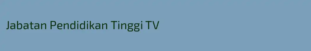 Jabatan Pendidikan Tinggi TV